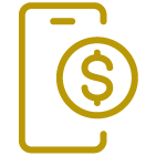 mobile banking icon illustration